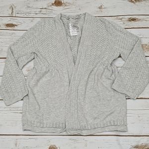 Justice Heather Gray Lace Sweater Wrap 12